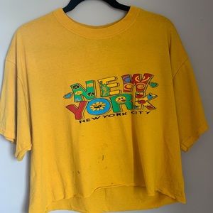 Vintage New York T-shirt, cropped